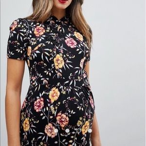 ASOS Maternity Chinoiserie Print Maxi Tea Dress